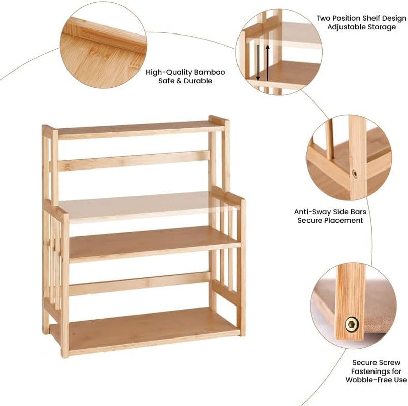 3-Tier Bamboo Spice Rack – Organize Your Kitchen in Style