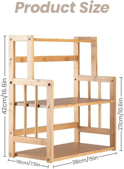 3-Tier Bamboo Spice Rack – Organize Your Kitchen in Style
