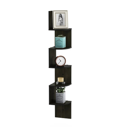 5-Tier Floating Corner Shelf – Maximize Space in Any Room