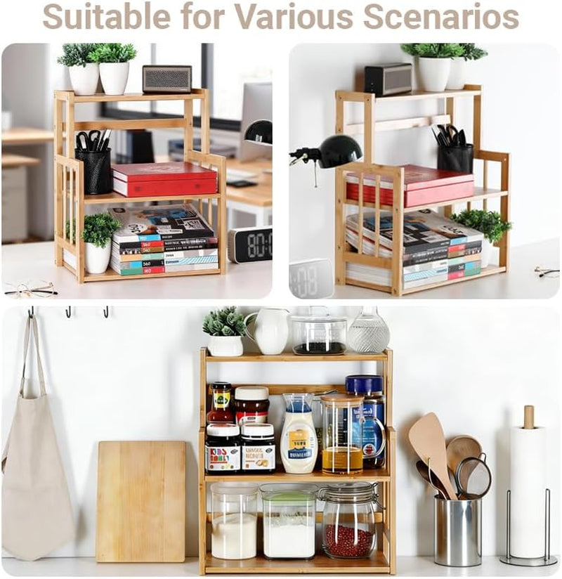 3-Tier Bamboo Spice Rack – Organize Your Kitchen in Style