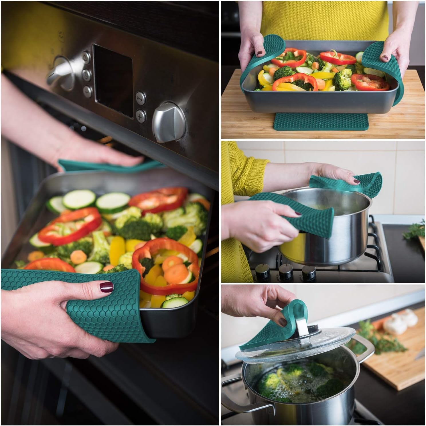 Silicone Pot Holders & Trivet Set – Heat-Resistant Protection for Your Kitchen