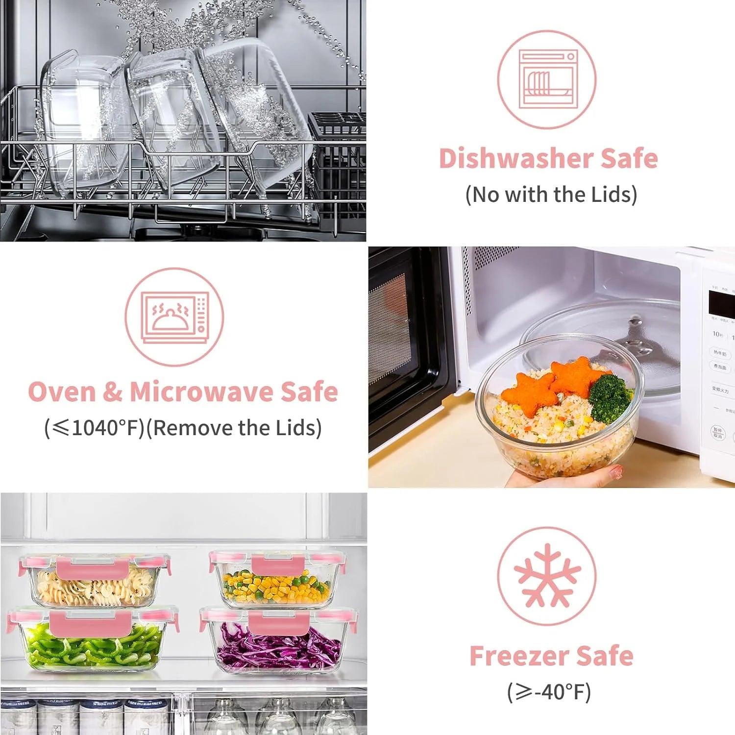 34-Pcs Glass Food Storage Set – Airtight Meal Prep Made Easy