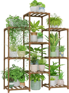 4-Tier Wood Plant Stand – Showcase Your Greenery in Style