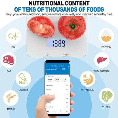 Smart Bluetooth Food Scale – Track Your Nutrition with Precision & Style