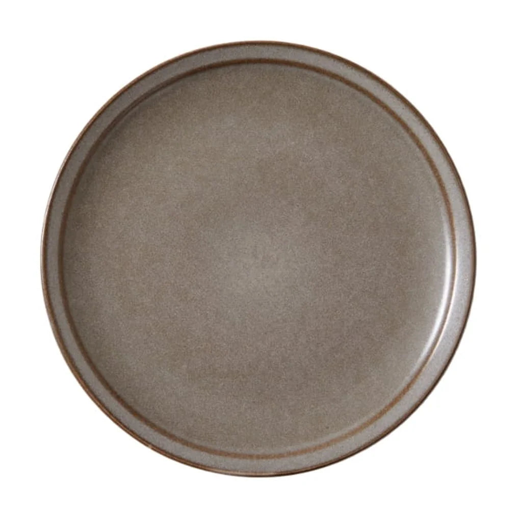 Banks Brown 12-Piece Stoneware Dinnerware Set – Rustic Elegance for Every Meal