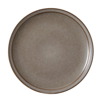 Banks Brown 12-Piece Stoneware Dinnerware Set – Rustic Elegance for Every Meal