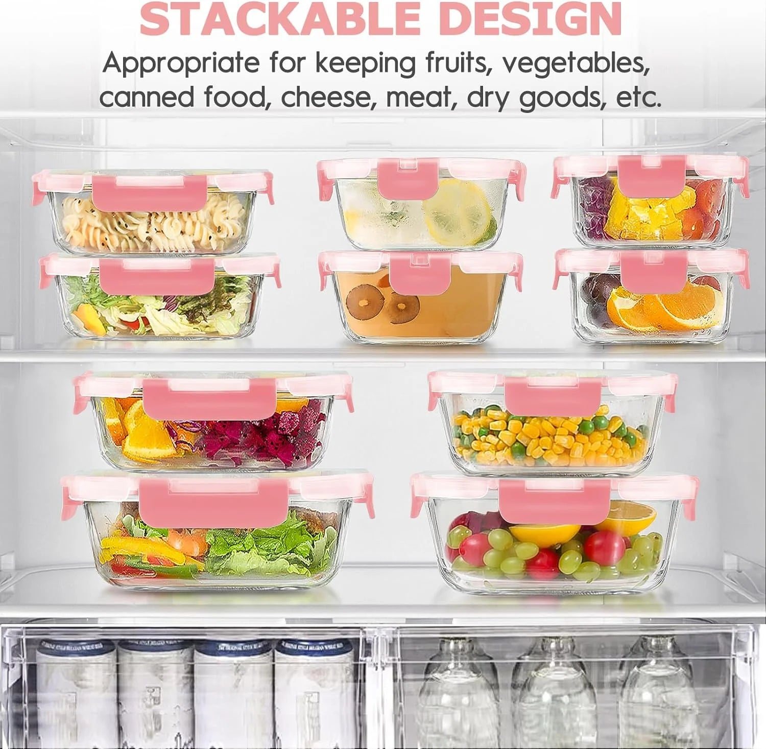34-Pcs Glass Food Storage Set – Airtight Meal Prep Made Easy