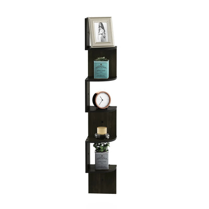 5-Tier Floating Corner Shelf – Maximize Space in Any Room
