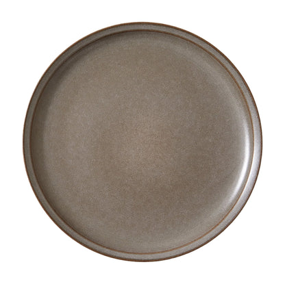 Banks Brown 12-Piece Stoneware Dinnerware Set – Rustic Elegance for Every Meal