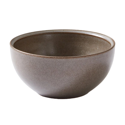 Banks Brown 12-Piece Stoneware Dinnerware Set – Rustic Elegance for Every Meal